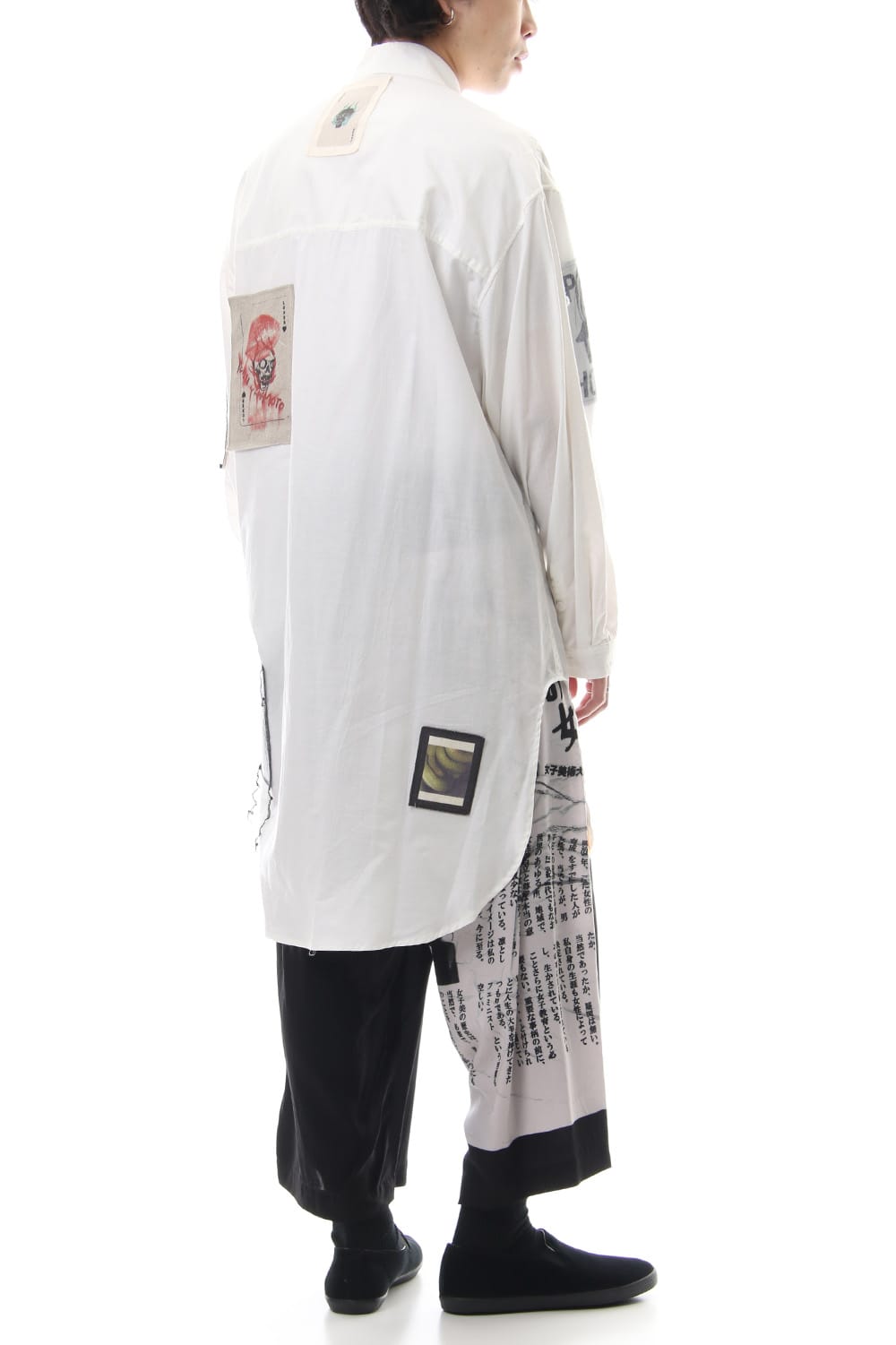 Ring Sewing Broadcloth Patchwork Shirt