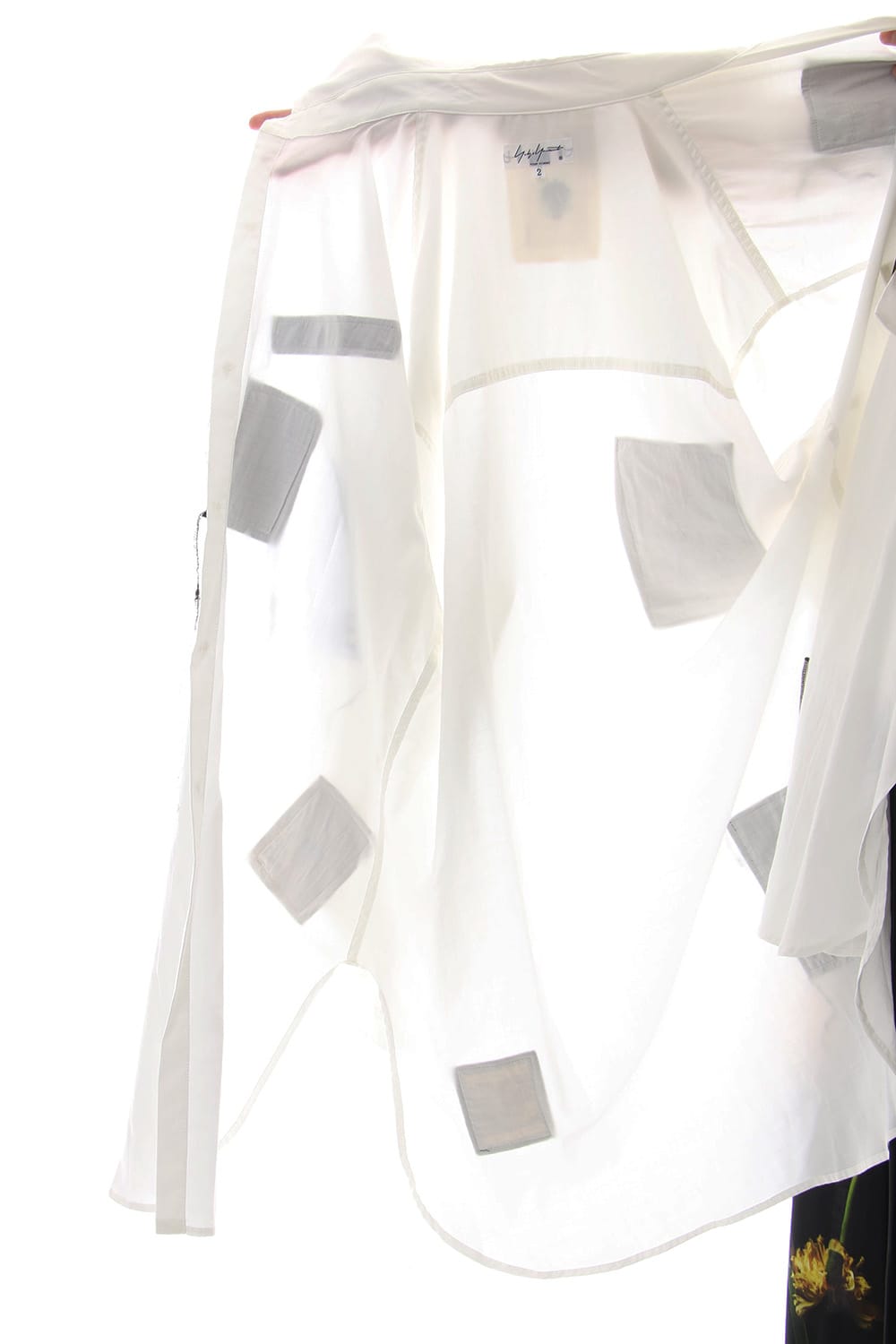 Ring Sewing Broadcloth Patchwork Shirt