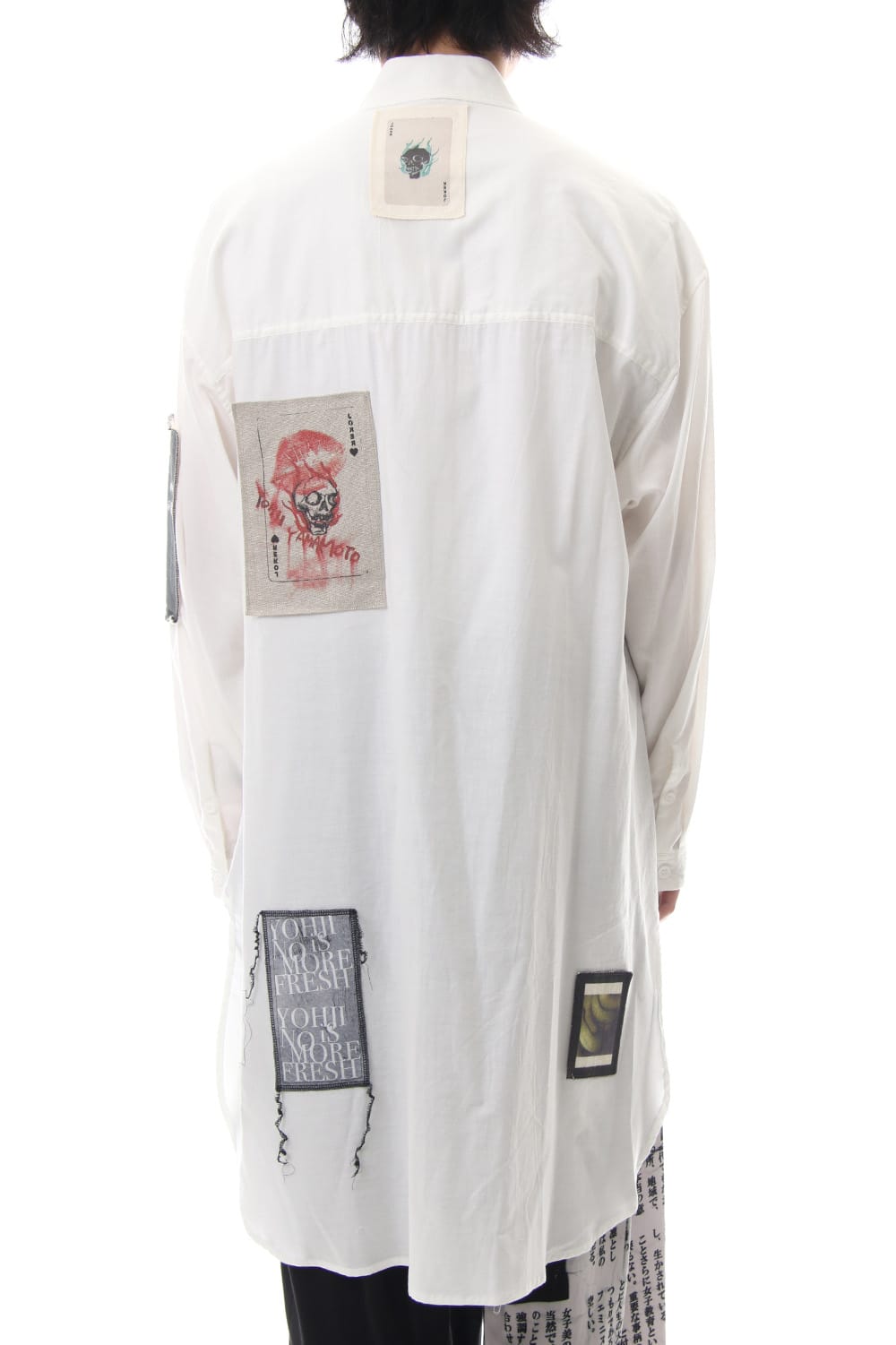 Ring Sewing Broadcloth Patchwork Shirt