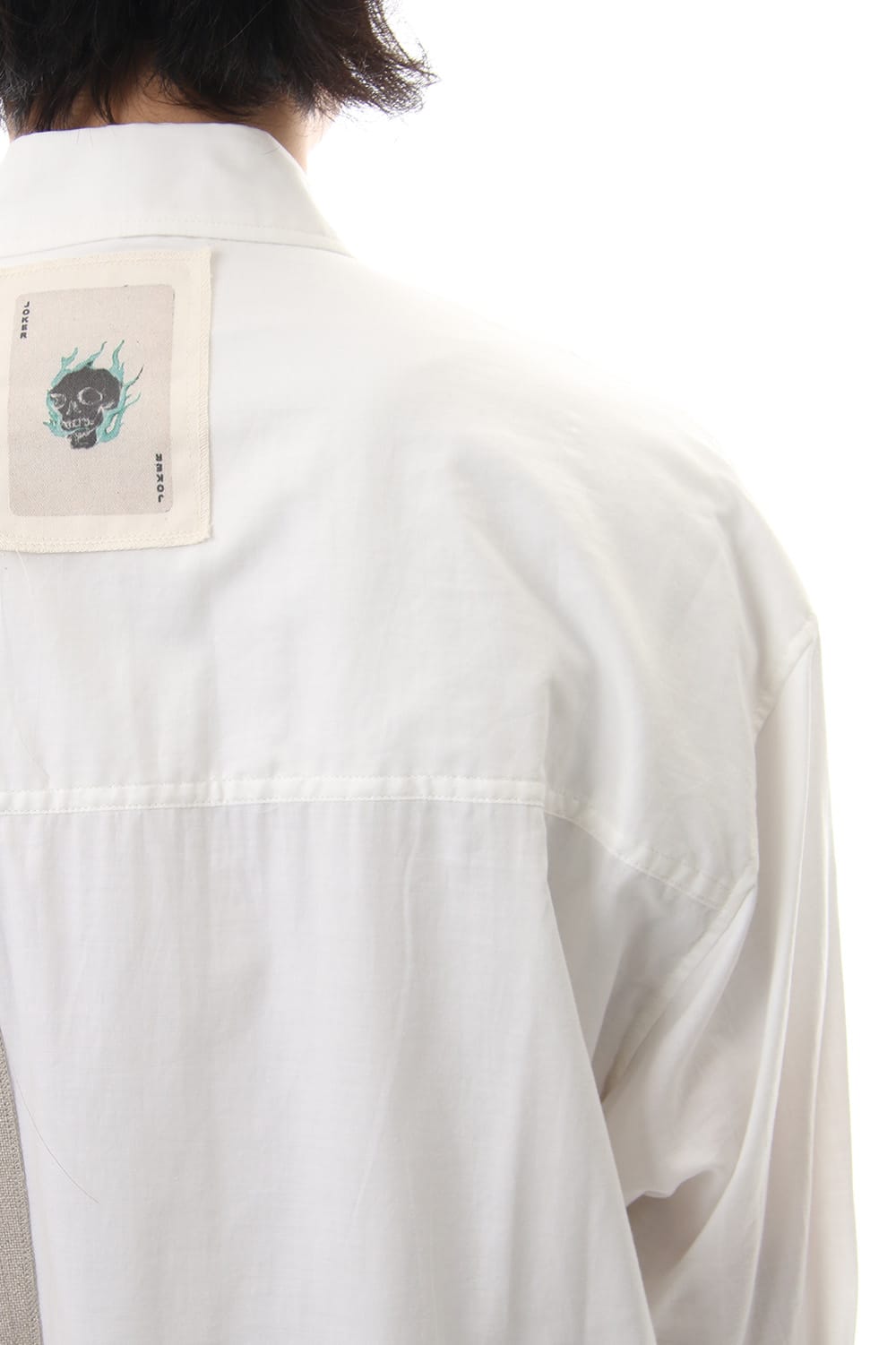 Ring Sewing Broadcloth Patchwork Shirt