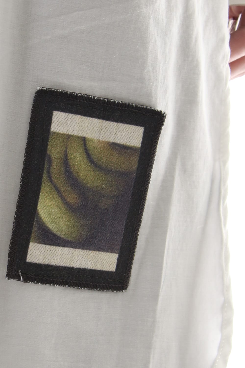 Ring Sewing Broadcloth Patchwork Shirt