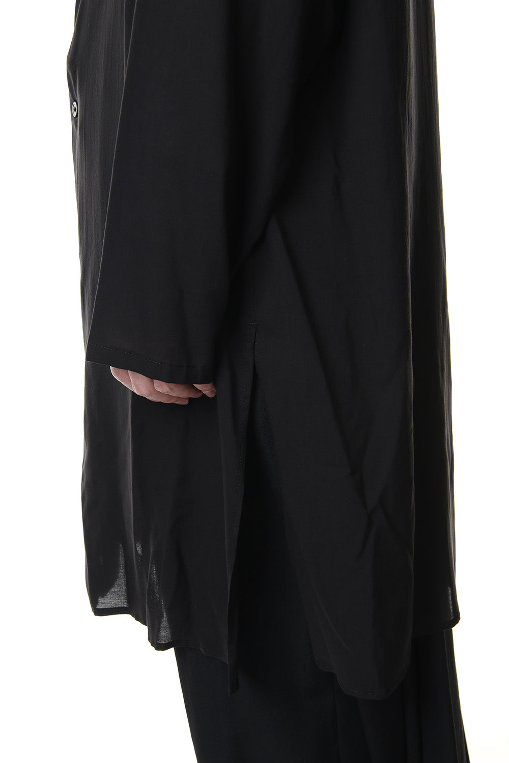 Left Plush Stand Collar Shirt 