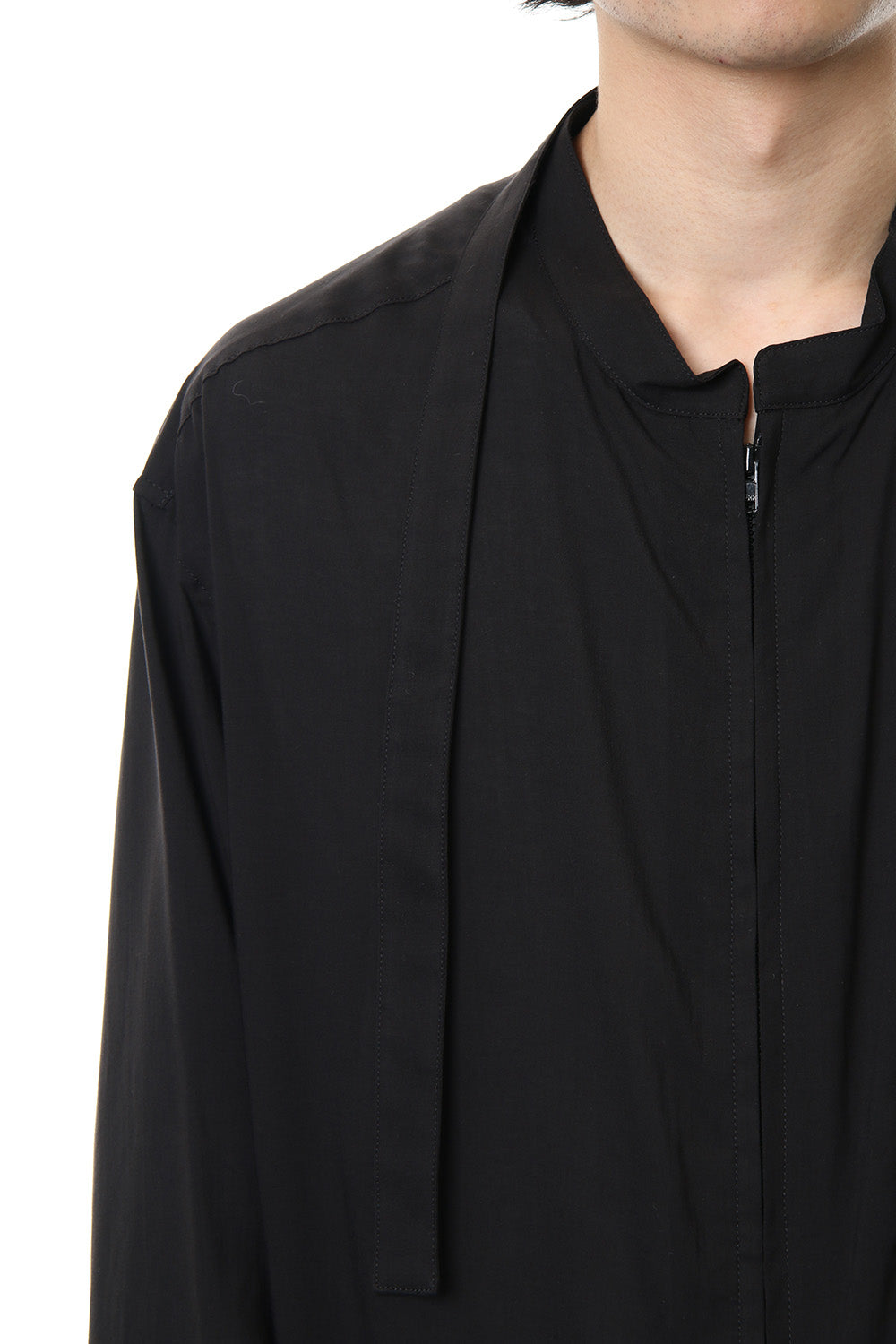 Left Plush Stand Collar Shirt 