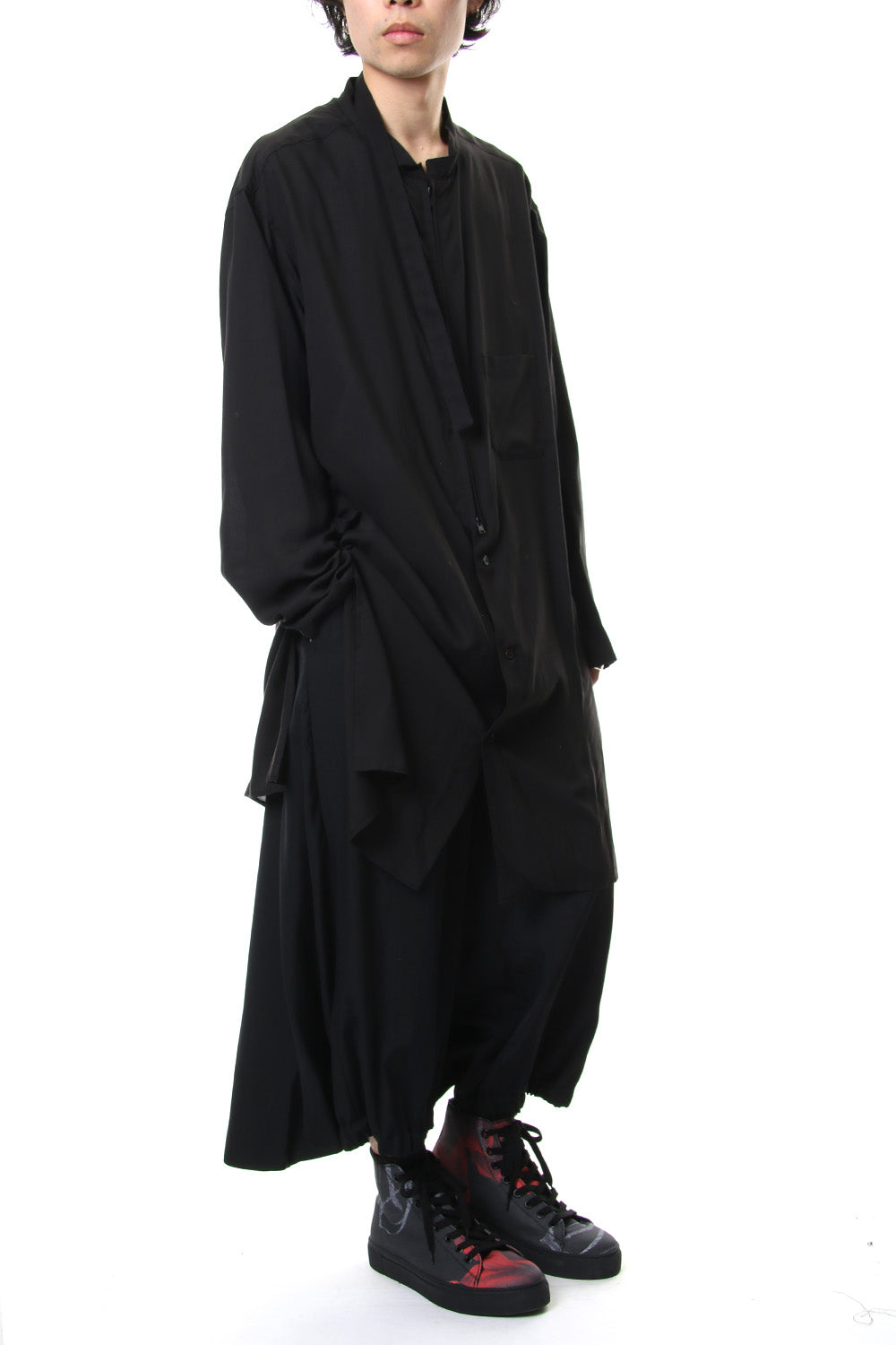 Left Plush Stand Collar Shirt 