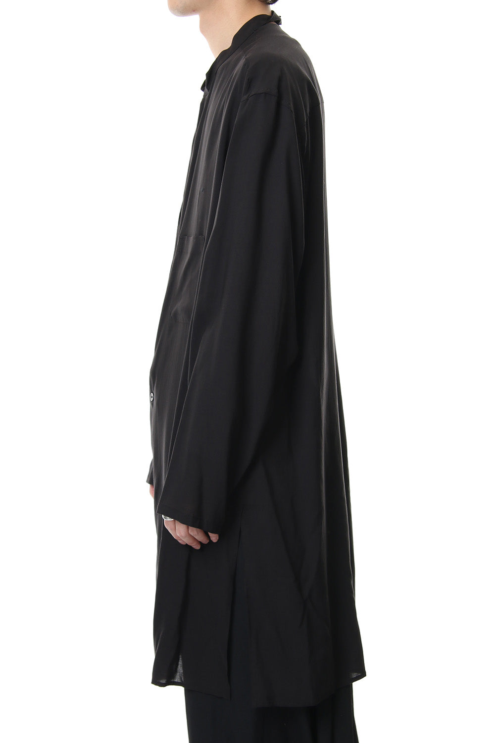 Left Plush Stand Collar Shirt 