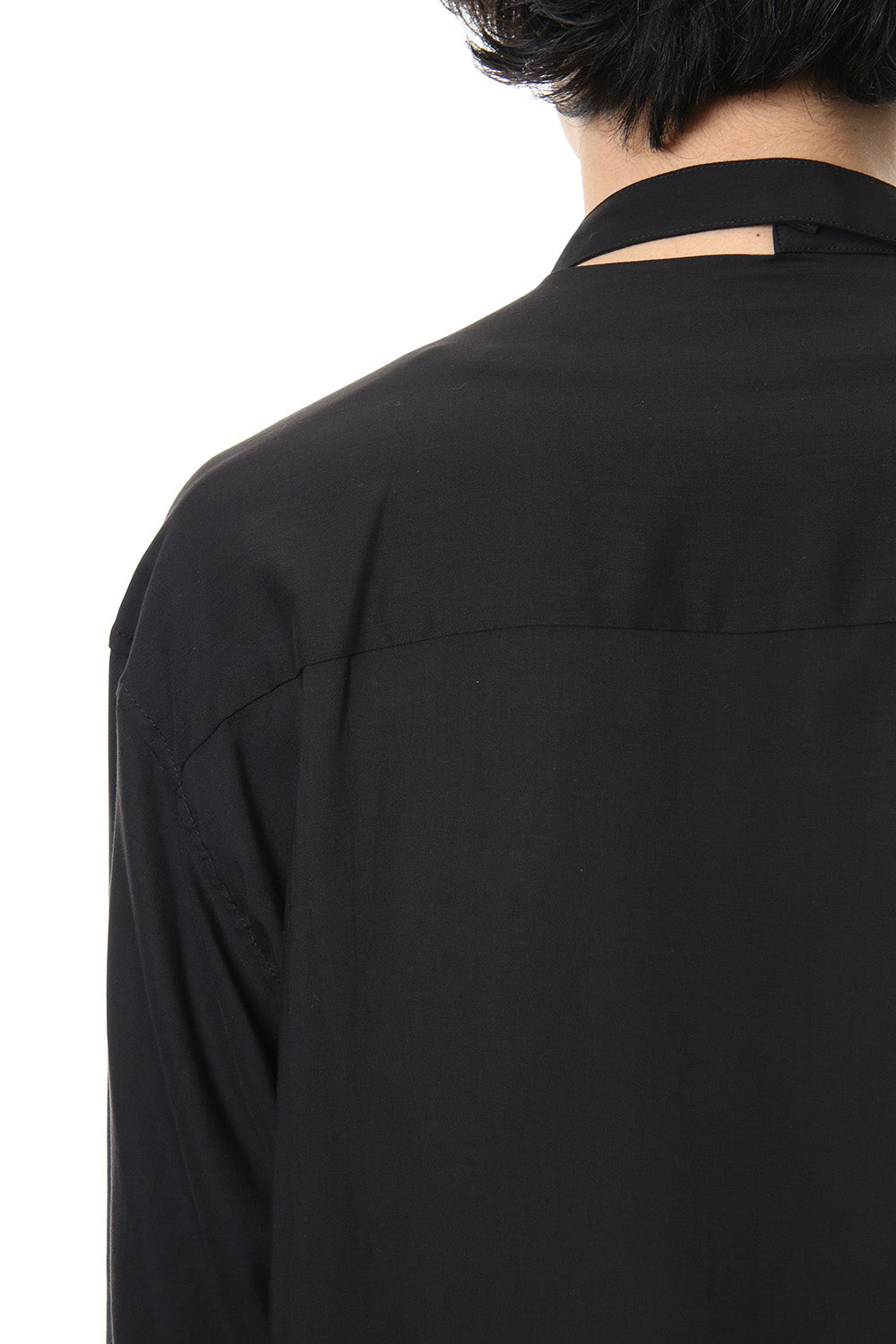 Left Plush Stand Collar Shirt 