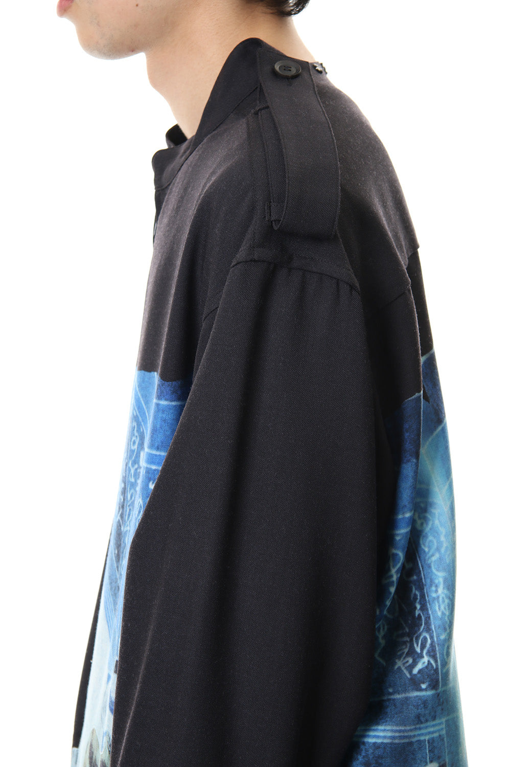 Plush Stand Collar Shirt