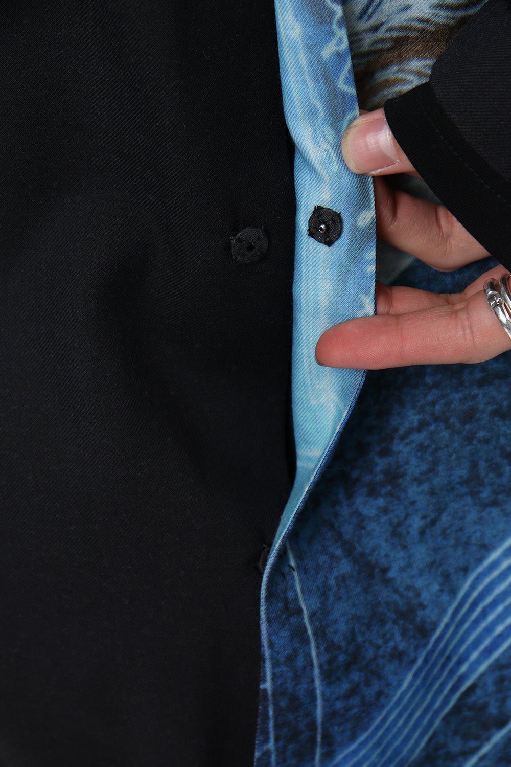 Plush Stand Collar Shirt