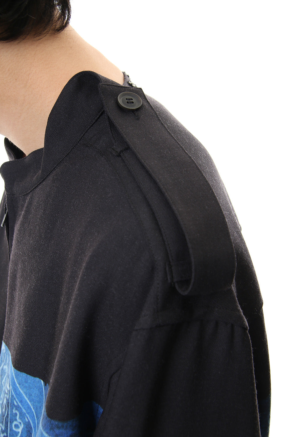 Plush Stand Collar Shirt