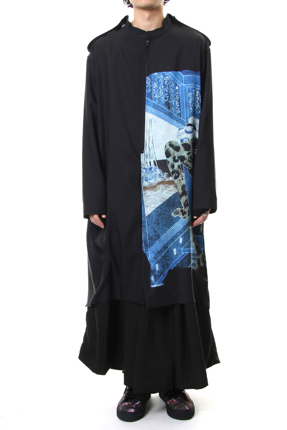 Plush Stand Collar Shirt