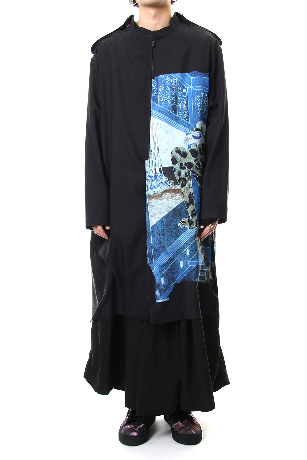 Plush Stand Collar Shirt