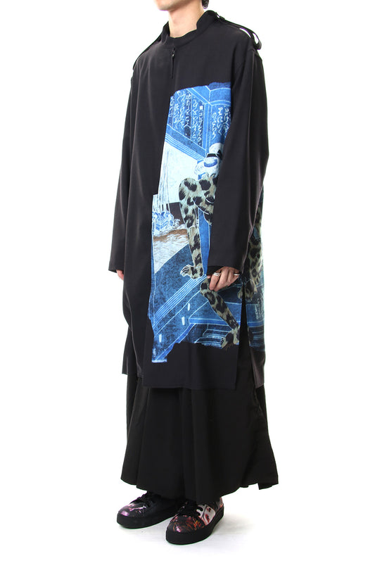 Plush Stand Collar Shirt