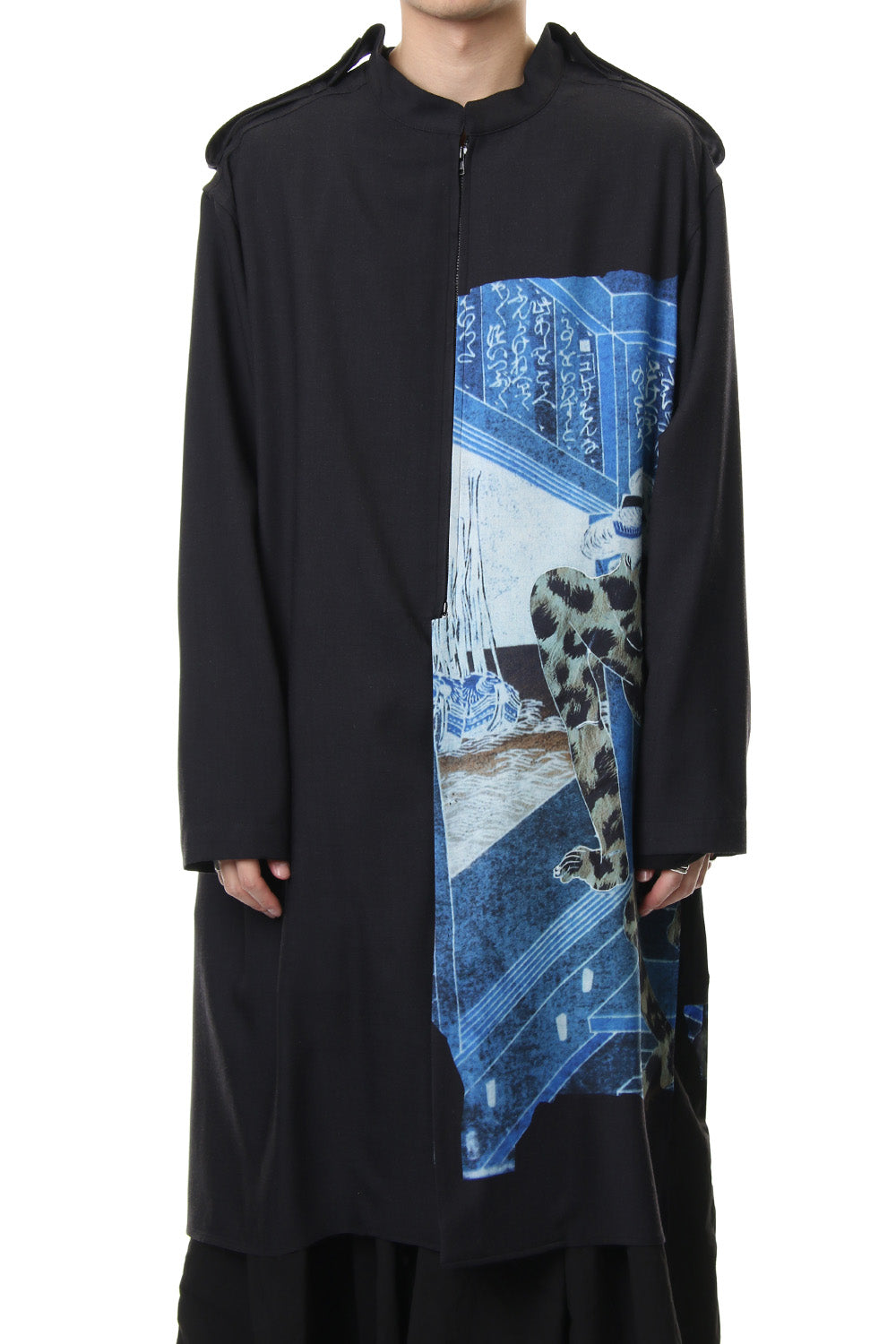 Plush Stand Collar Shirt