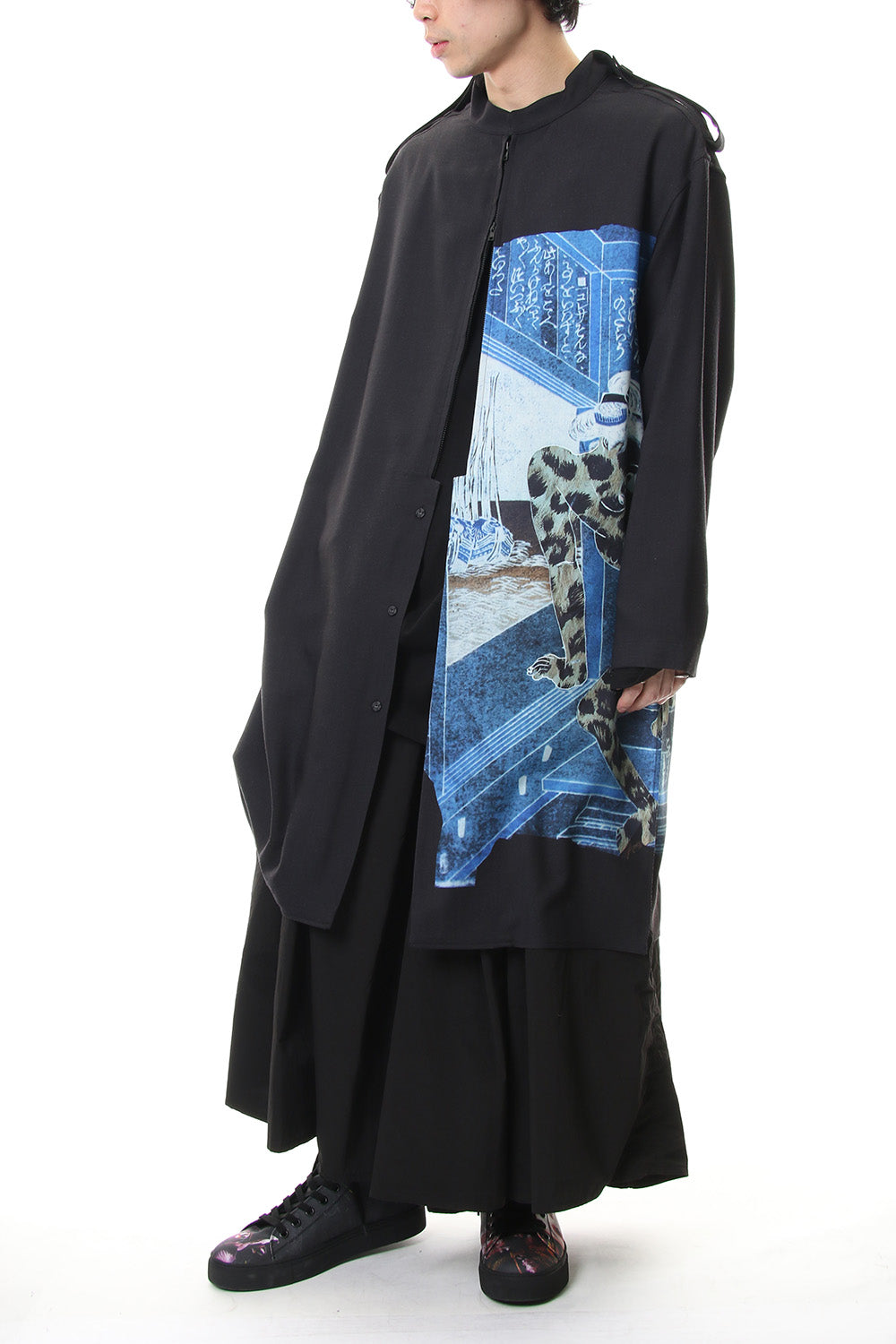 Plush Stand Collar Shirt