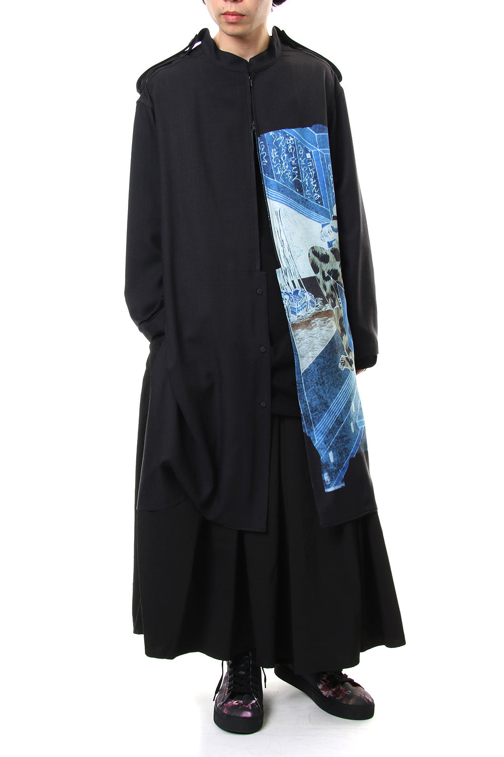 Plush Stand Collar Shirt