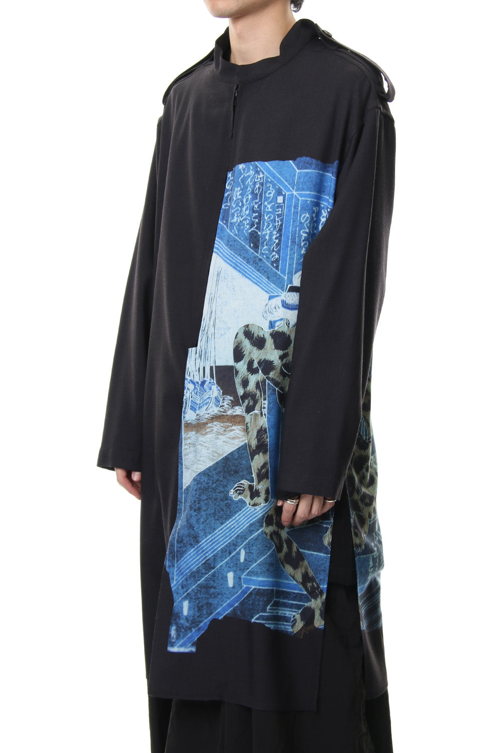 Plush Stand Collar Shirt