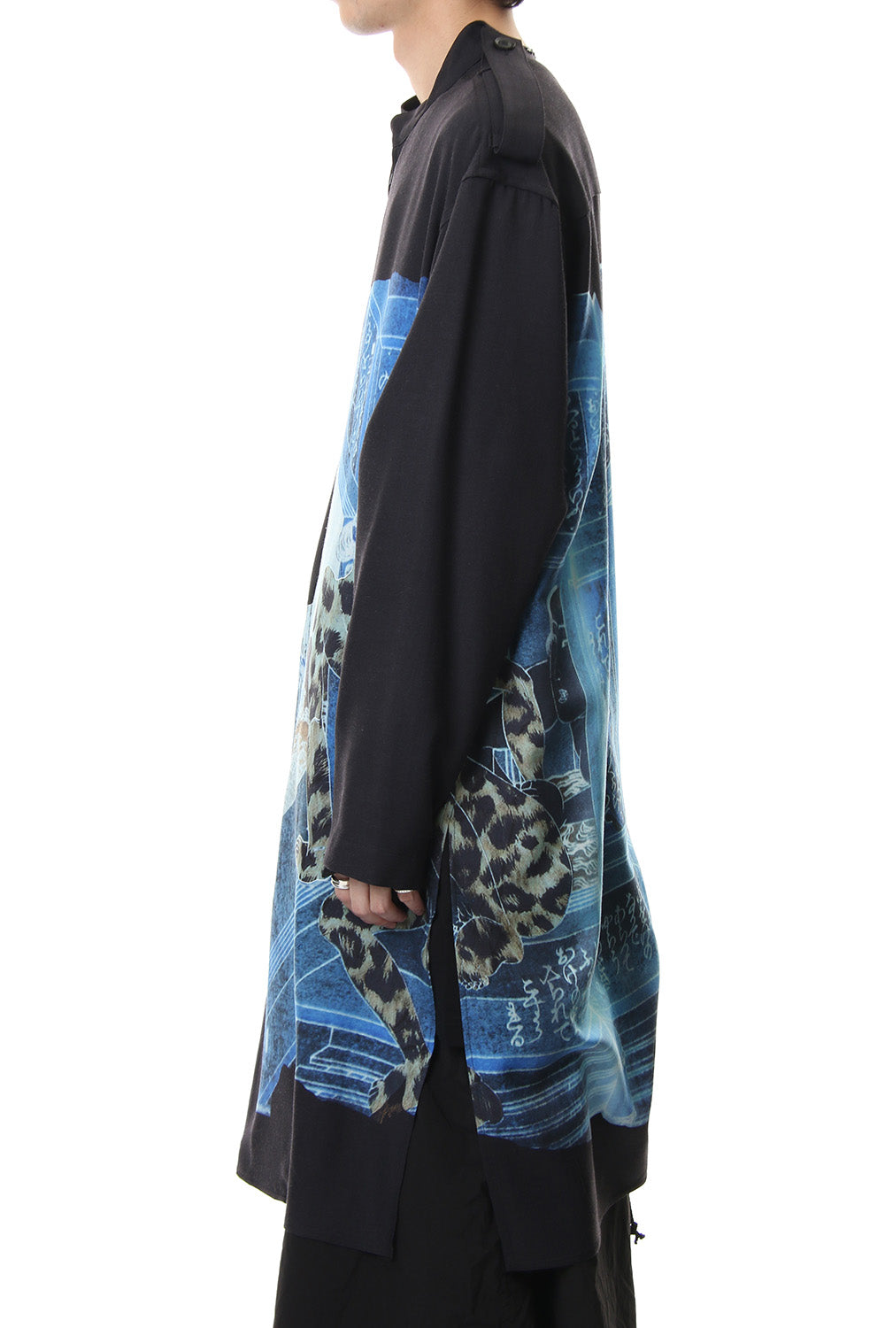 Plush Stand Collar Shirt