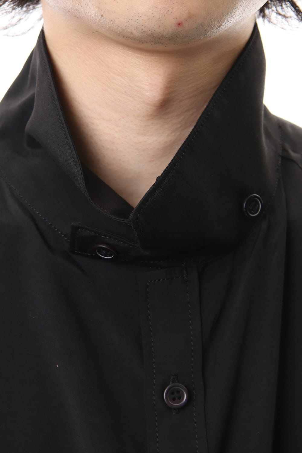 Ring Sewing Broadcloth Patchwork Long Shirt