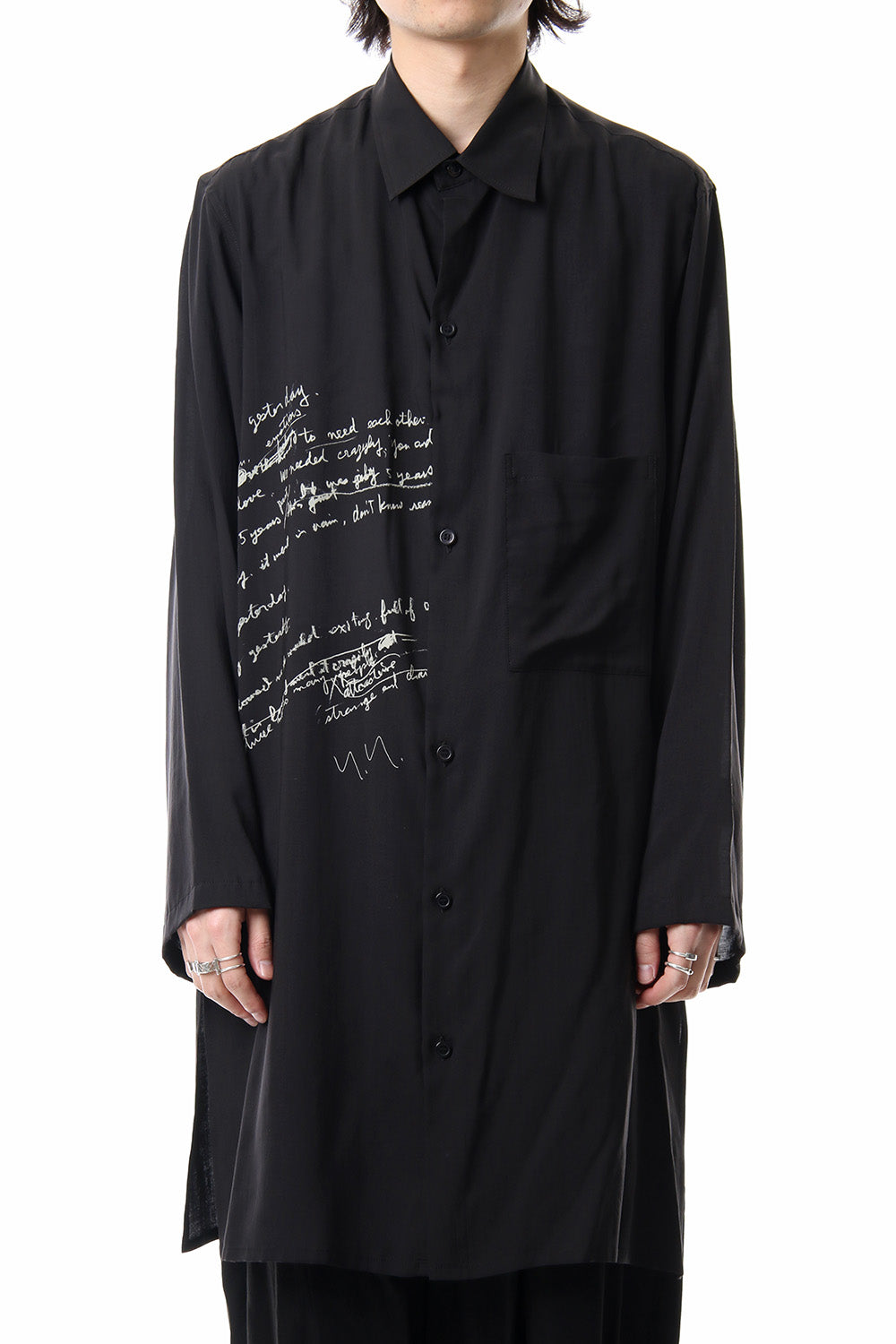 M-LTS Lyric Print Blouse