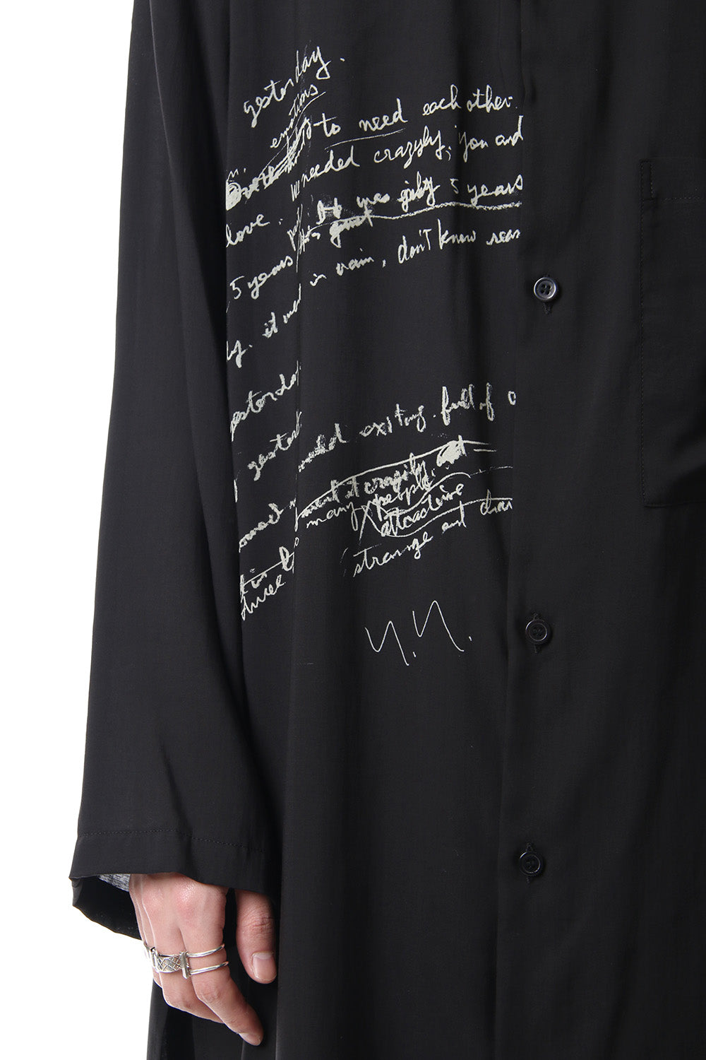 M-LTS Lyric Print Blouse