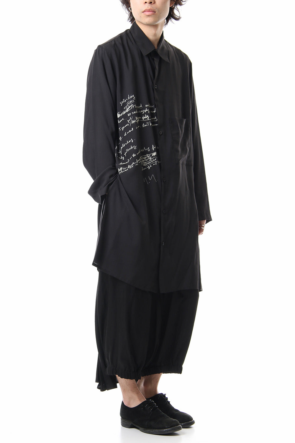 M-LTS Lyric Print Blouse