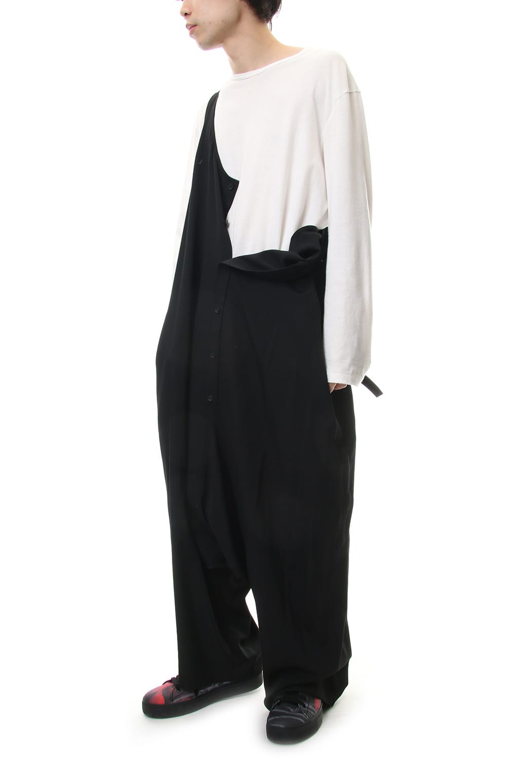 Saruel Onepiece Wrinkled Gabardine