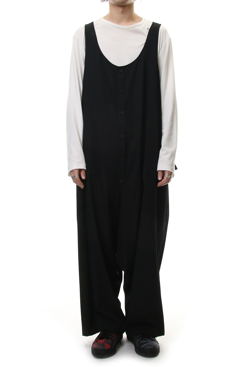 Saruel Onepiece Wrinkled Gabardine