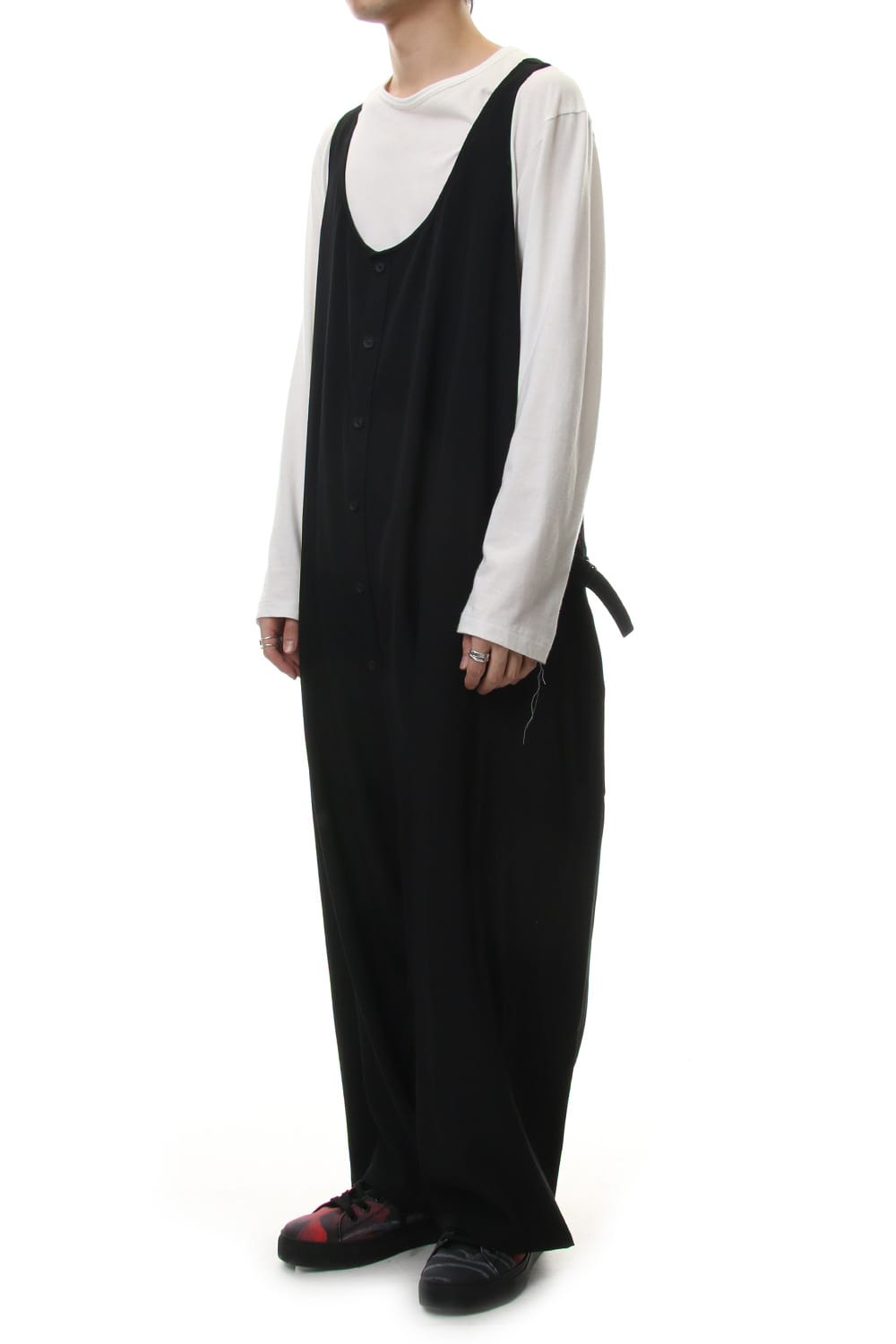 Saruel Onepiece Wrinkled Gabardine