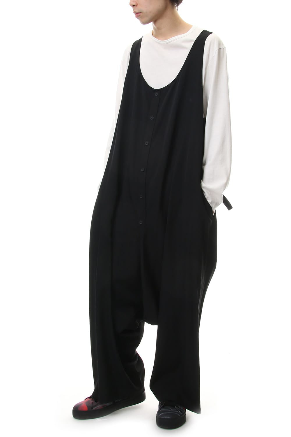 Saruel Onepiece Wrinkled Gabardine