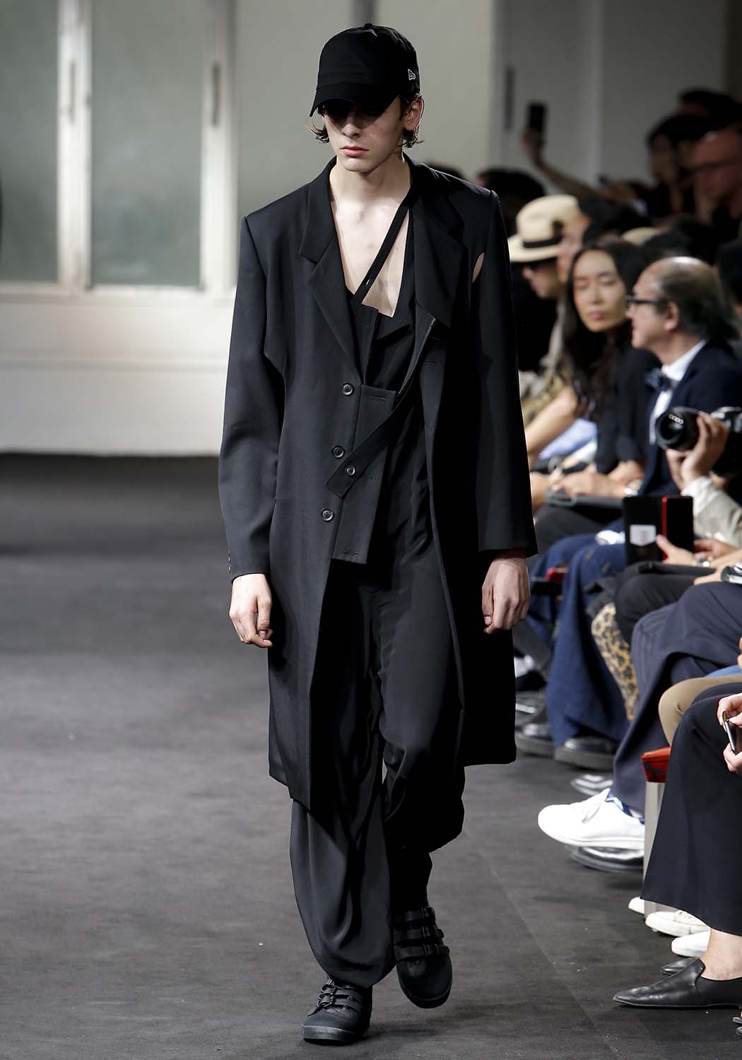 Pierced Design Long Jacket