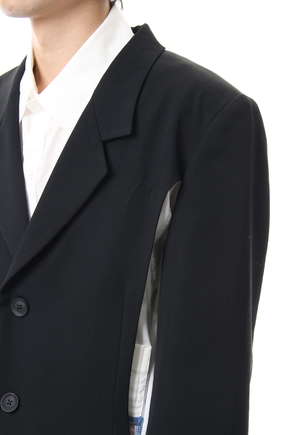 Pierced Design Long Jacket