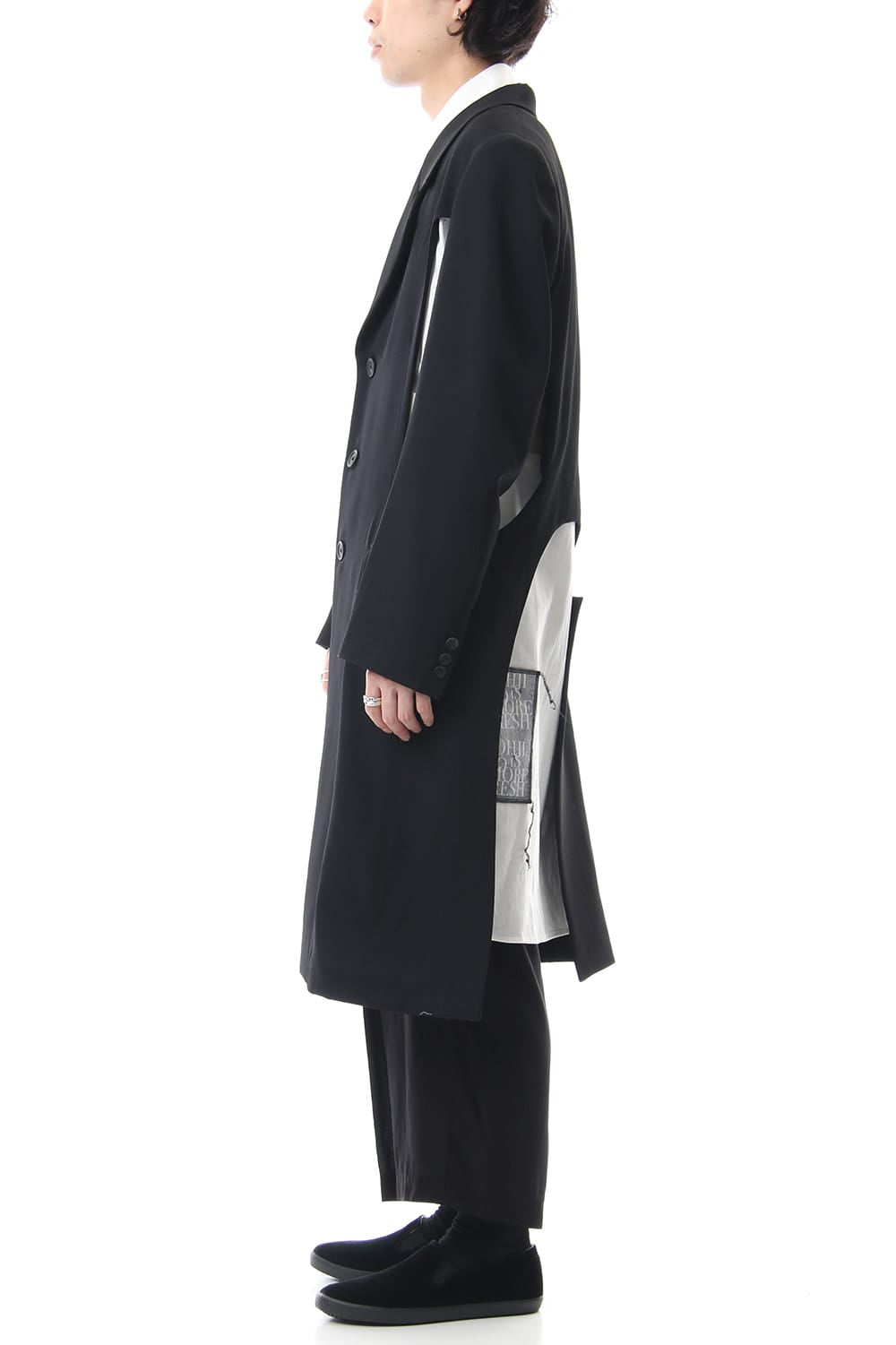 Pierced Design Long Jacket