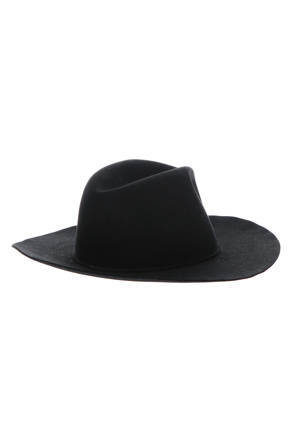 Long Brim Hat Black