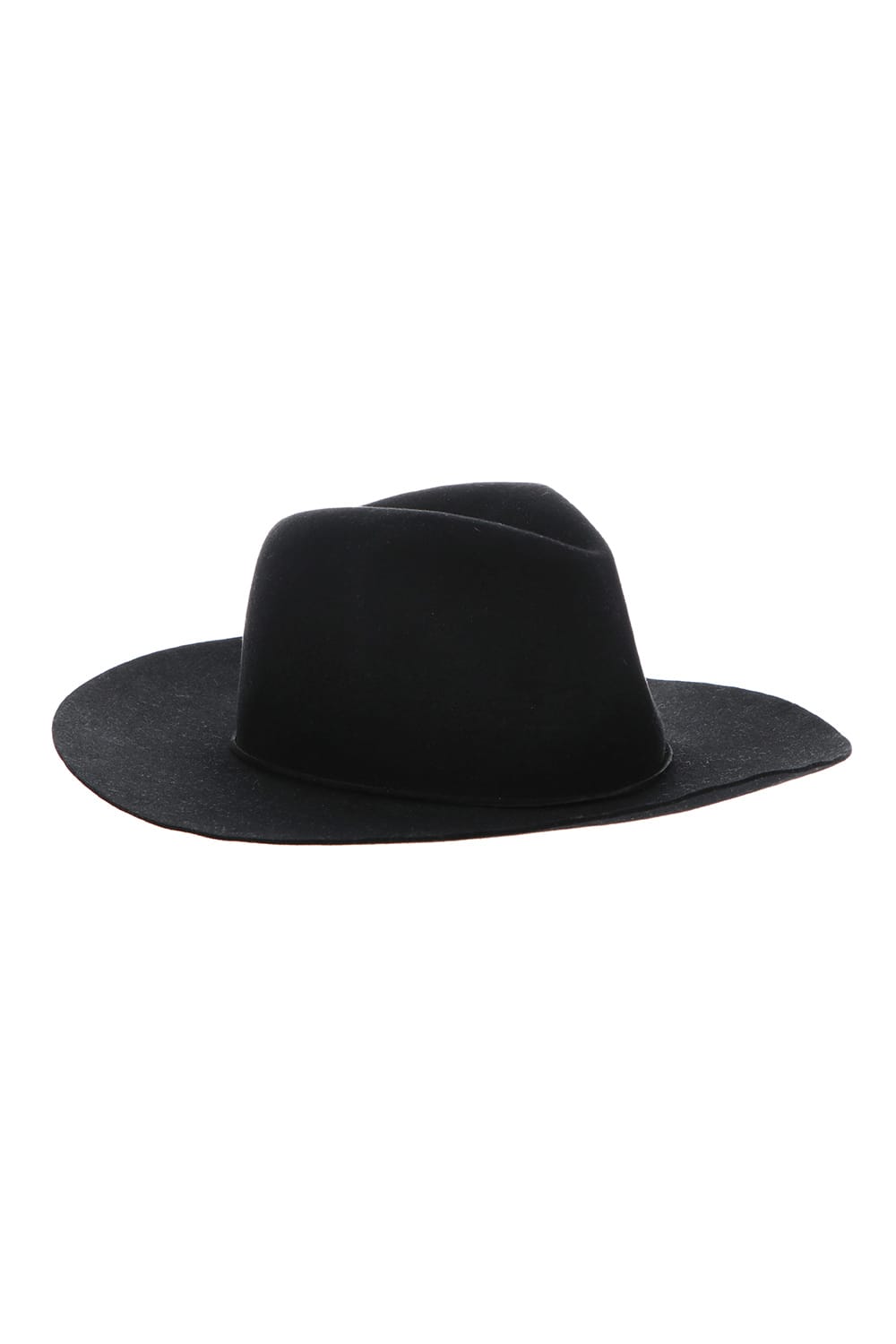 Long Brim Hat Black