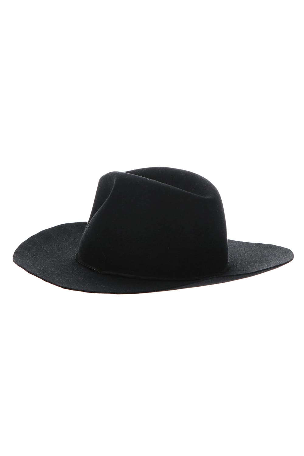 Long Brim Hat Black