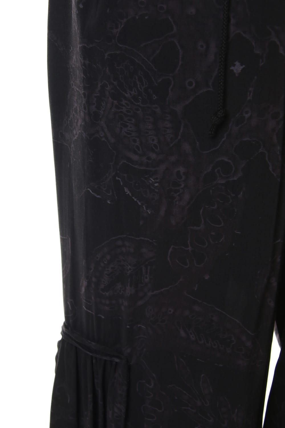 Gather Drawstring Pants Print A