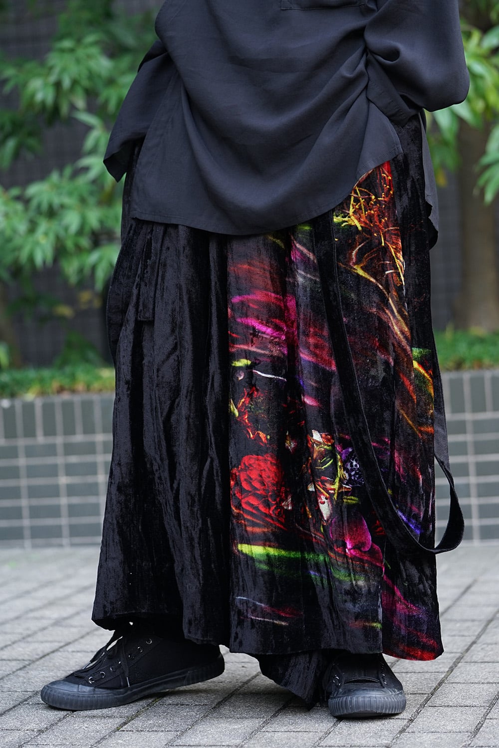 Print Twist Crotch Pants