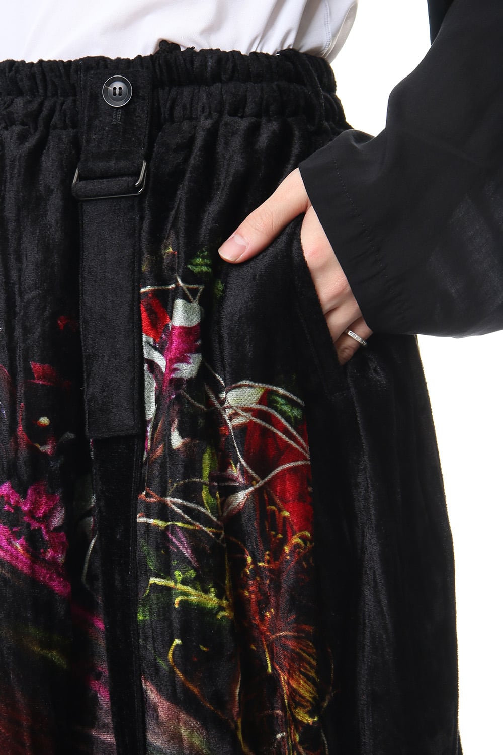 Print Twist Crotch Pants