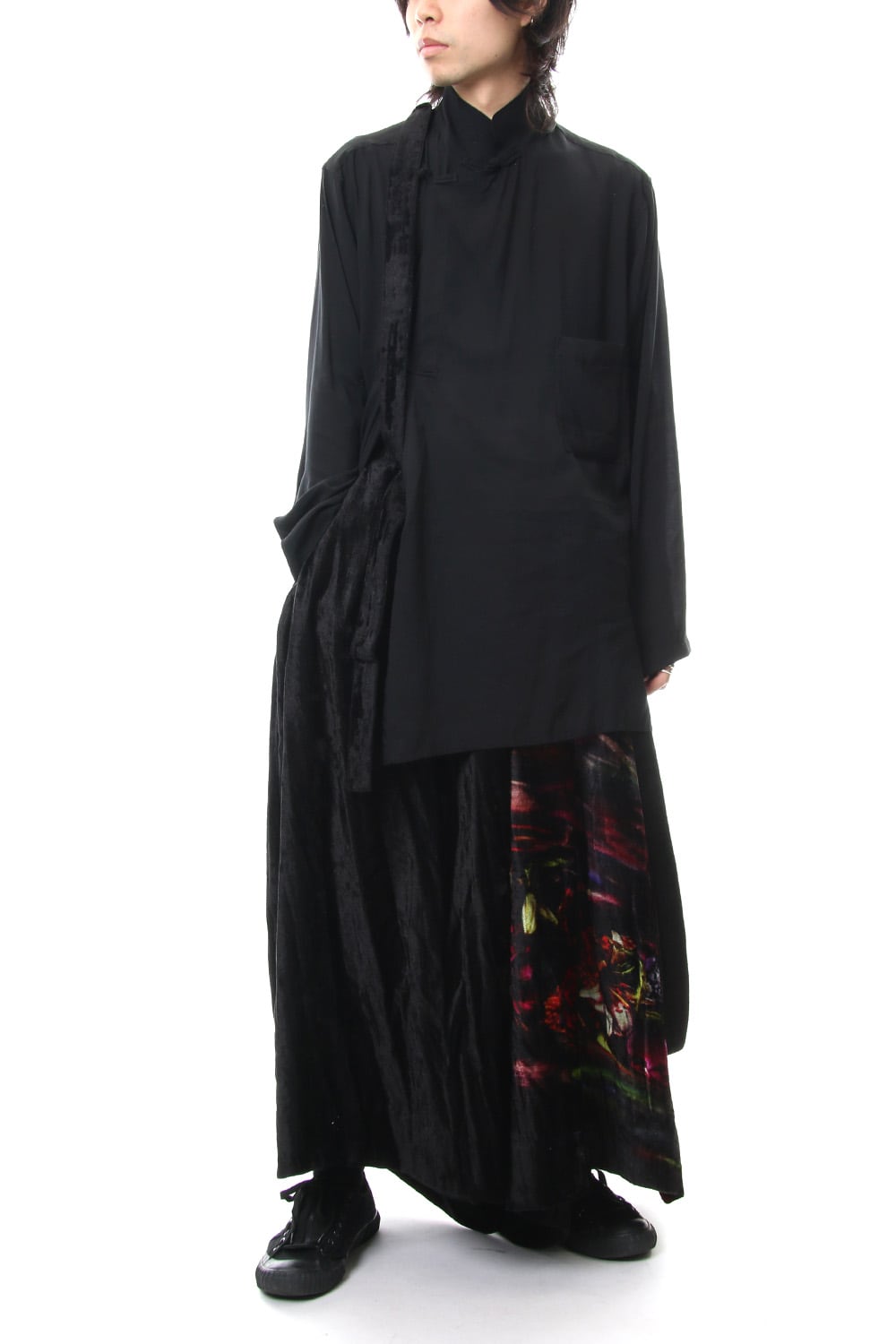 Print Twist Crotch Pants