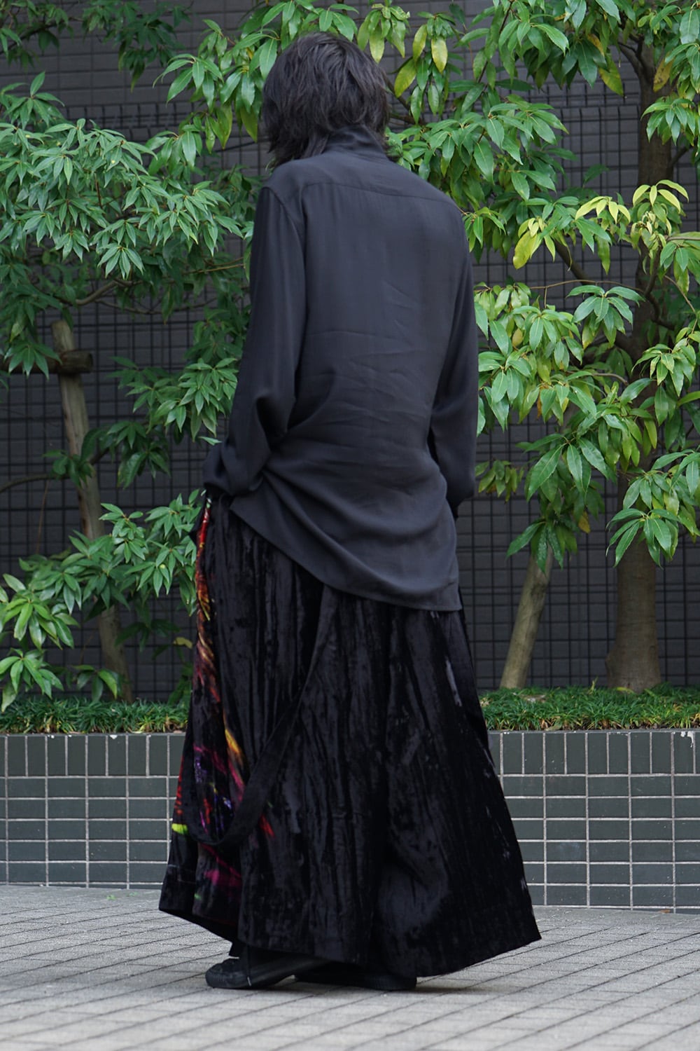 Print Twist Crotch Pants