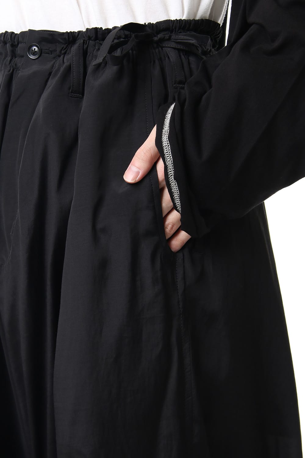 Rayon Cotton Poplin W-sarrouel KARASU Pants 