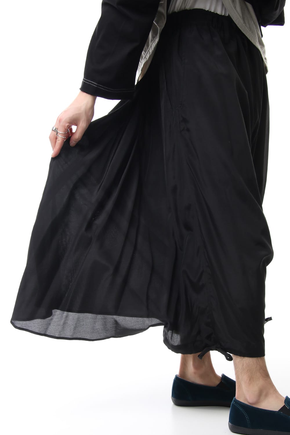 Rayon Cotton Poplin W-sarrouel KARASU Pants 