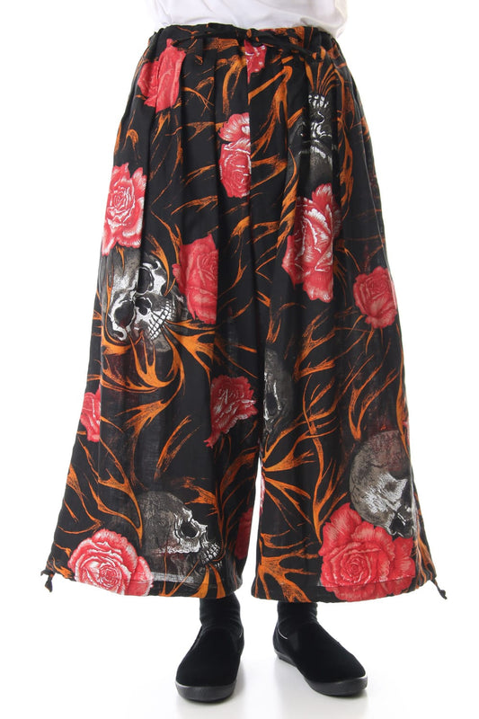 Skull Print Baloon Pants