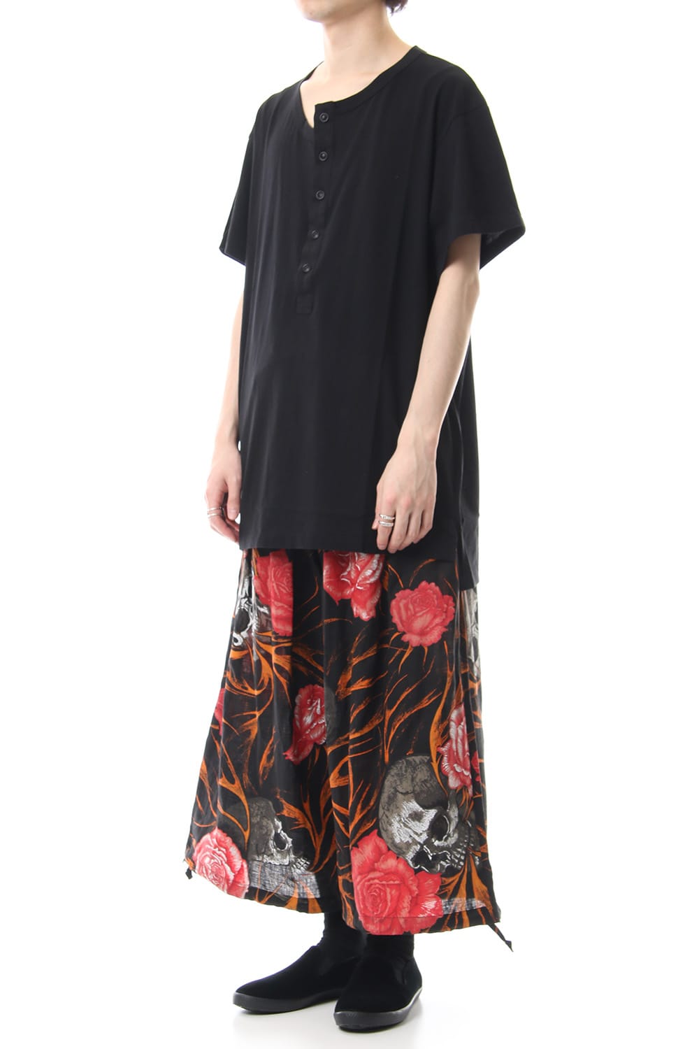 Skull Print Baloon Pants