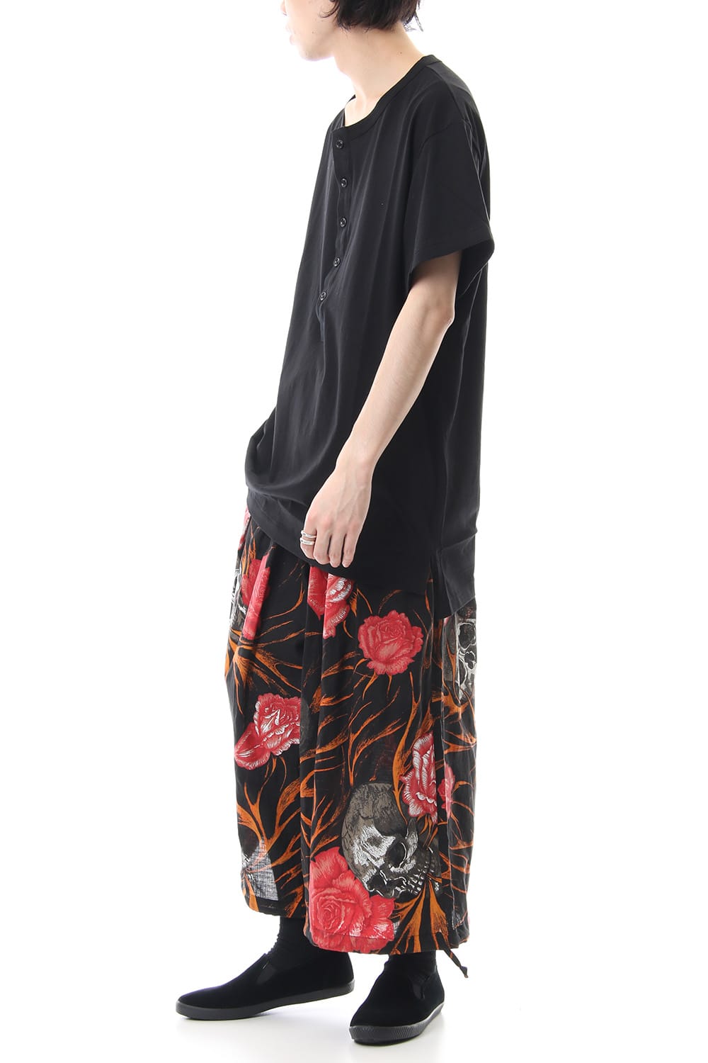 Skull Print Baloon Pants