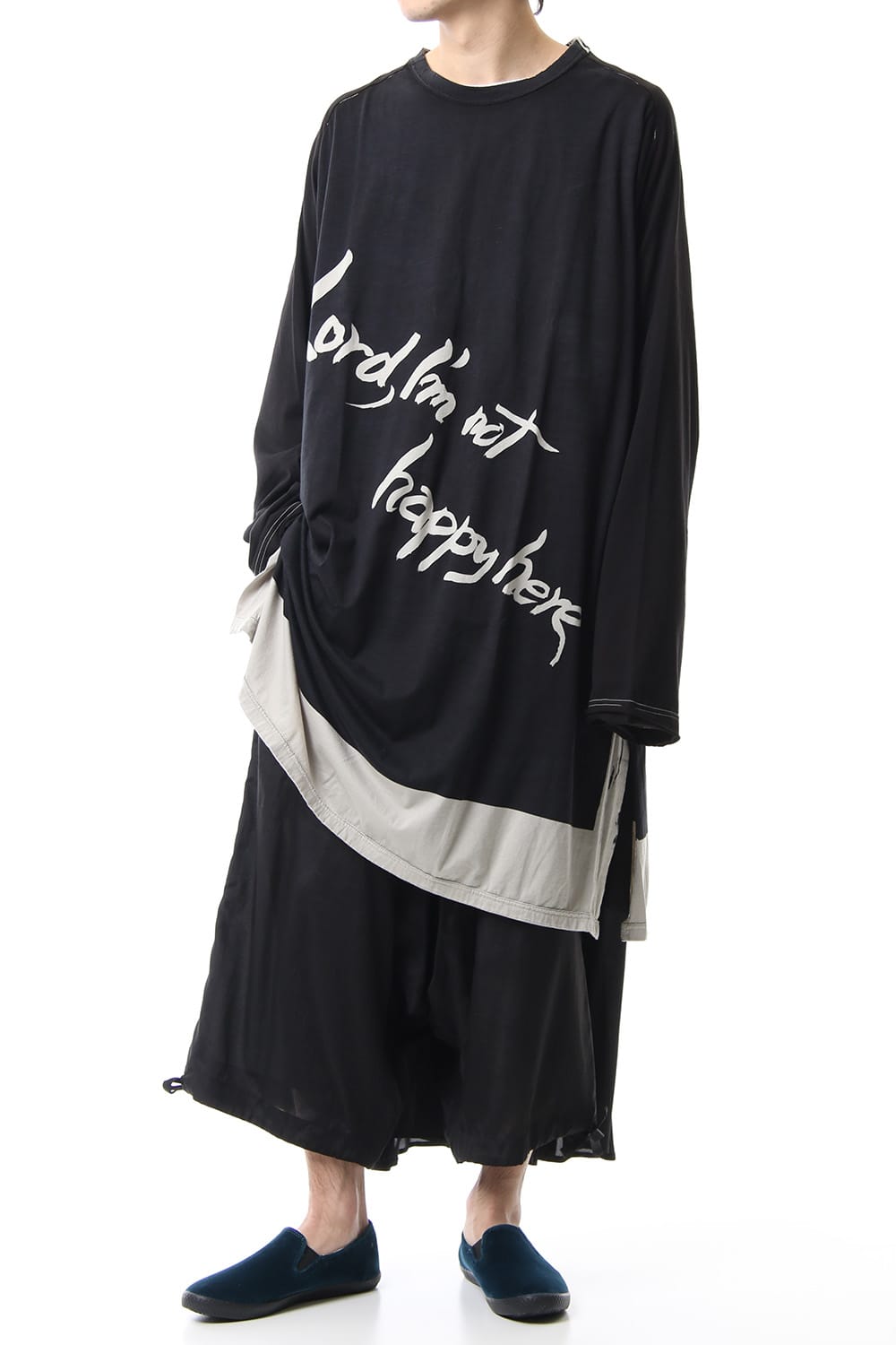 Rayon Cotton Poplin W-sarrouel KARASU Pants 