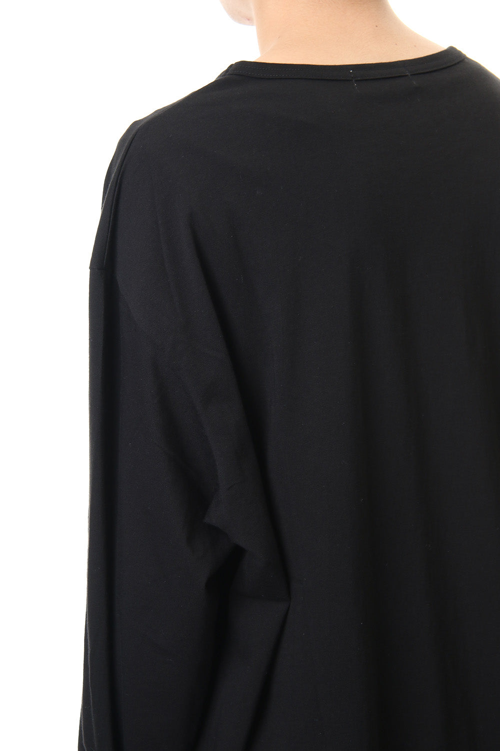 Lace Up Round Neck Long Sleeve T Shirt