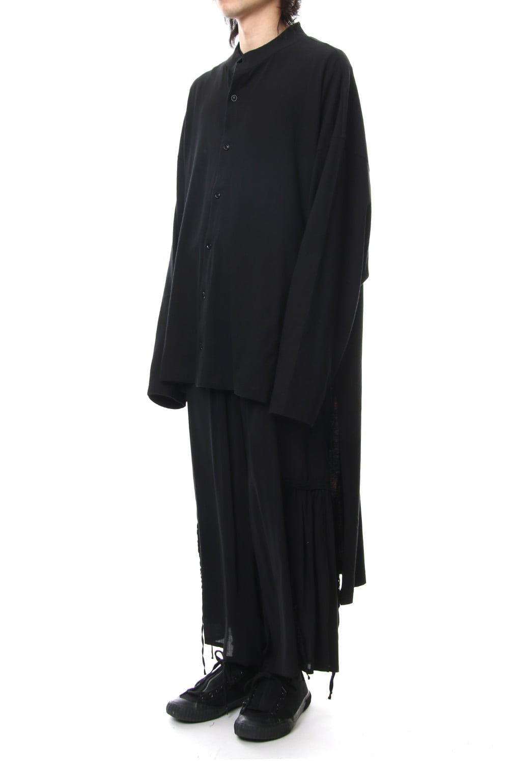 Message Stand Collar Cardigan