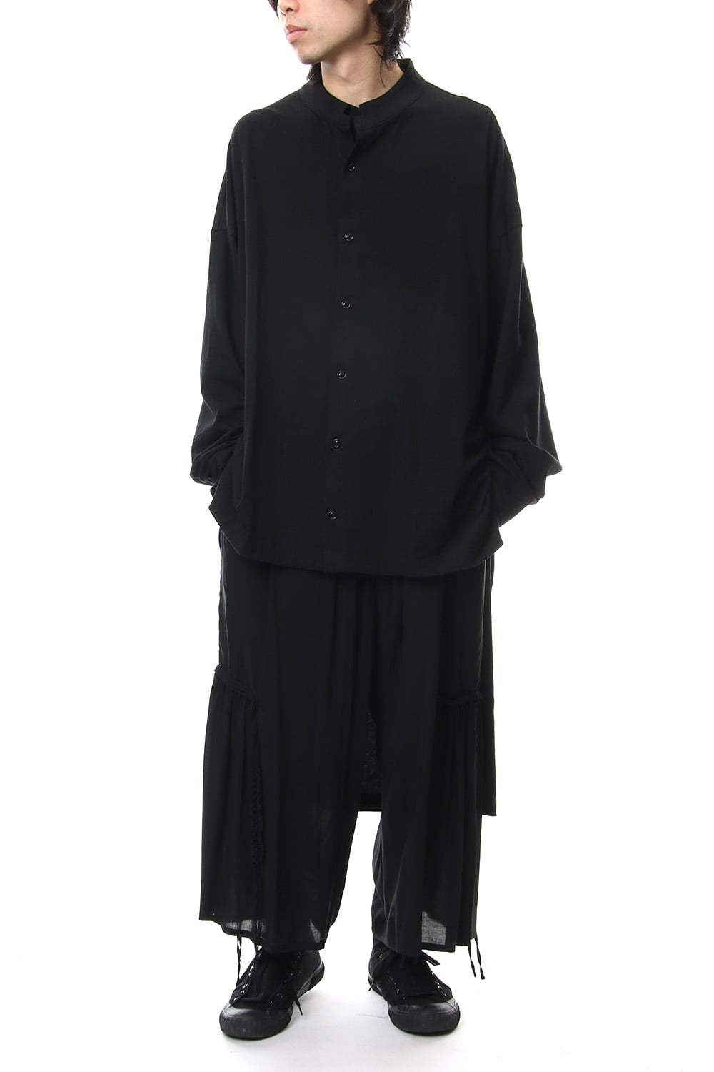 Message Stand Collar Cardigan