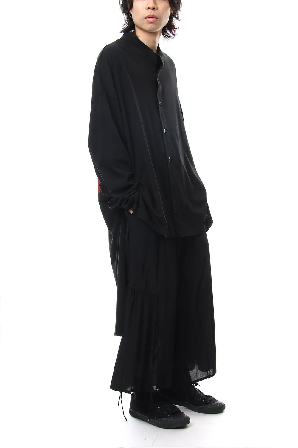 Message Stand Collar Cardigan